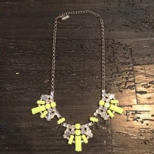 Baublebar Neon Yellow/Crystal Statement Necklace